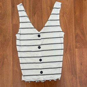 NWOT Black & White Tank
